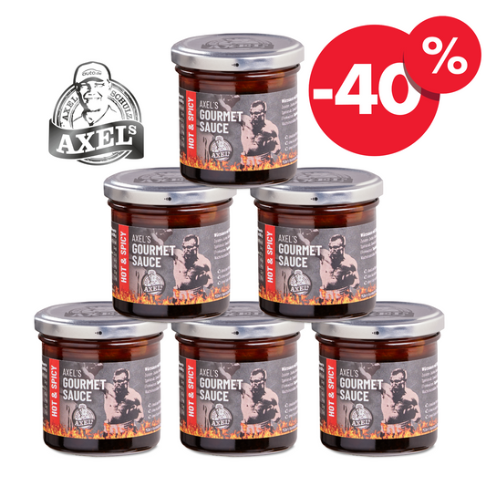 AXELs Gourmetsauce - Hot & Spicy - 6er Set (L10H)