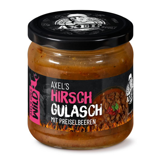 AXEL's goes Wild - Hirsch-Gulasch im Glas 300 g  - 6er Set