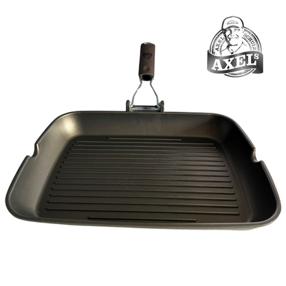 AXEL's Super Grillbundle - Olivilla Extra Grill-Pfanne inkl. Grillsaucen + Grillmarinaden + Mini Boxandschuhe